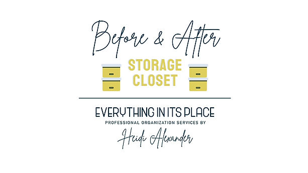 Storage - Before & After Video